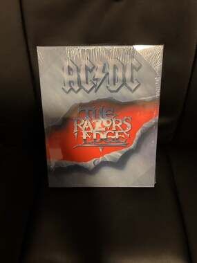 AC/DC The Razors Edge Album Cover Art Stretched Canvas Wall Art 10x8 in New